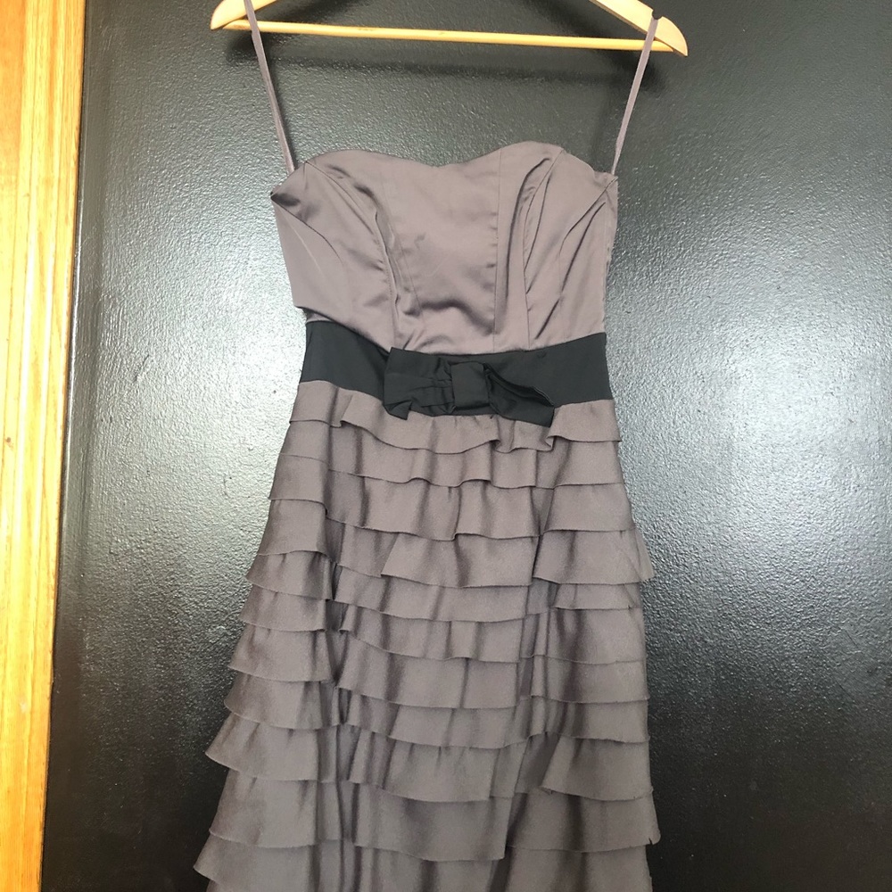 Grey and black coctel dress !